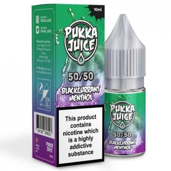 Blackcurrant Menthol E Liquid - 50/50 Series (10ml)