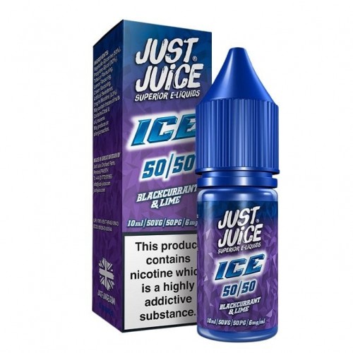 Blackcurrant & Lime E Liquid - 50/50 Ice ...