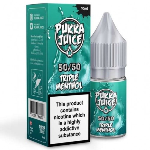 Triple Menthol E Liquid - 50/50 Series (10ml)