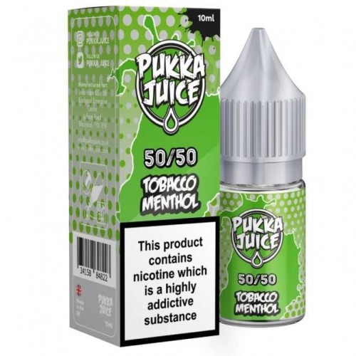 Tobacco Menthol E Liquid - 50/50 Series (10ml...