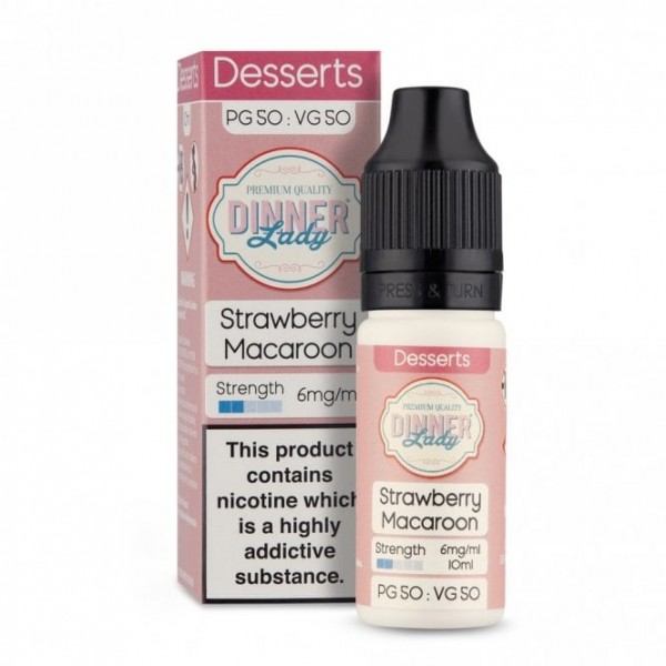 Strawberry Macaroon E-Liquid - 50/50 Series (10ml)