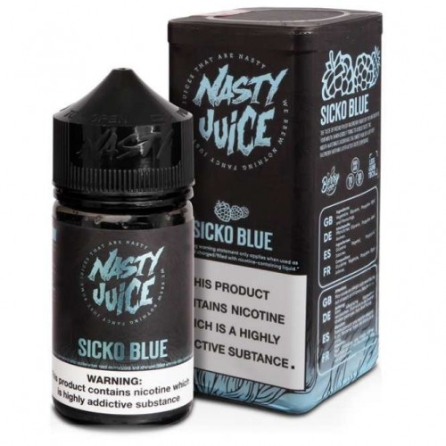 Sicko Blue E Liquid - Nasty Berry (50ml Short...