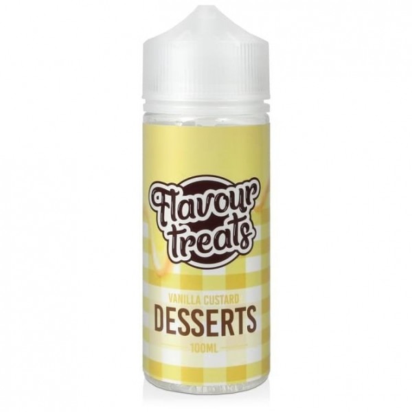 Vanilla Custard E Liquid - Flavour Treats Desserts Series (100ml Shortfill)