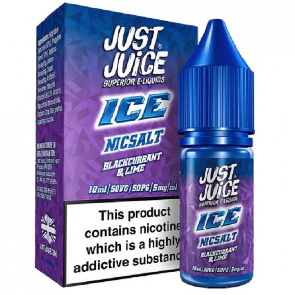 Blackcurrant & Lime Nic Salt E Liquid - Ice Series (10ml)