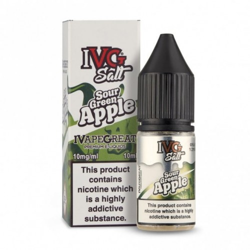 Sour Green Apple Nic Salts E Liquid (10ml)