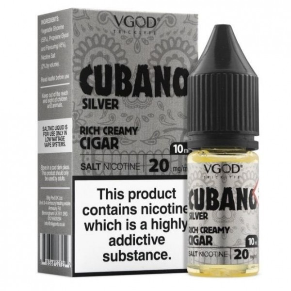 Cubano Silver Nic Salt E Liquid (10ml)