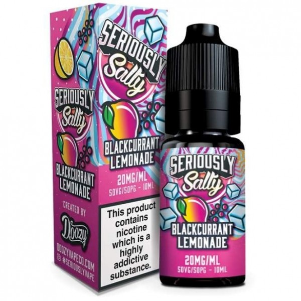 Blackcurrant Lemonade Nic Salt E Liquid - Seriously Salty (10ml)