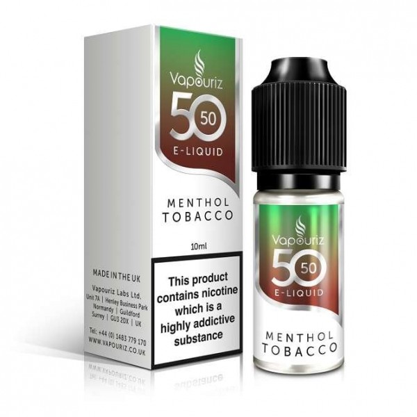 Menthol Tobacco E Liquid - 50/50 Series (10ml)