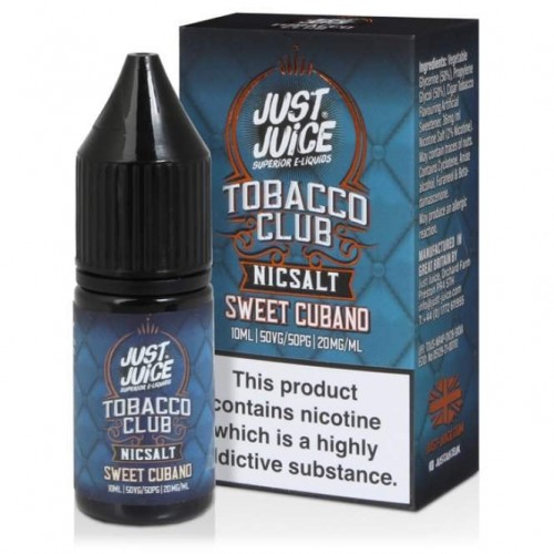 Sweet Cubano Nic Salt E Liquid - Tobacco Club...