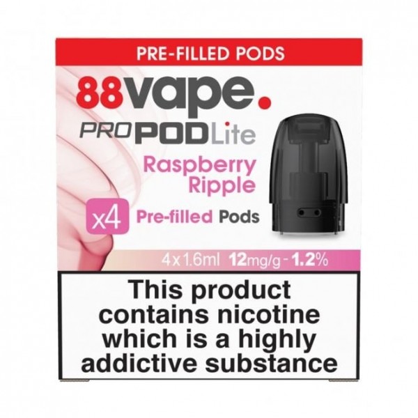 Raspberry Ripple ProPod Lite Pre-Filled Pods (4 Pack)