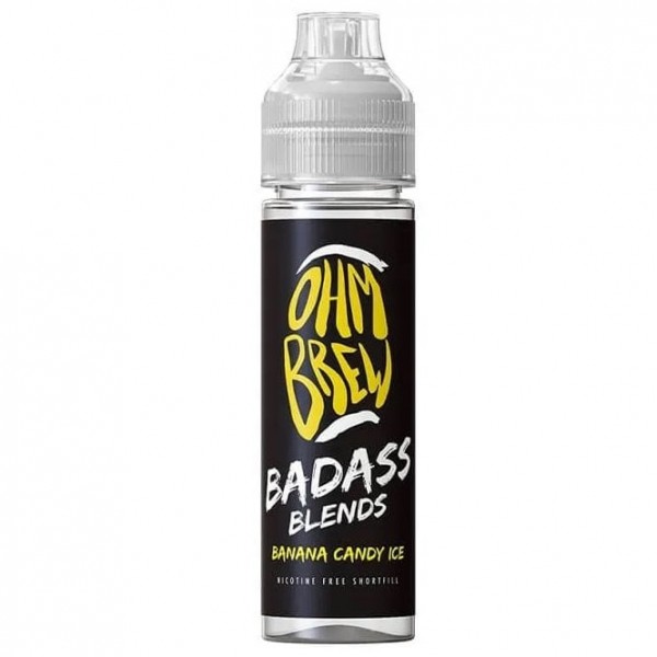 Banana Candy Ice E Liquid - Badass Blends Series (50ml Shortfill)