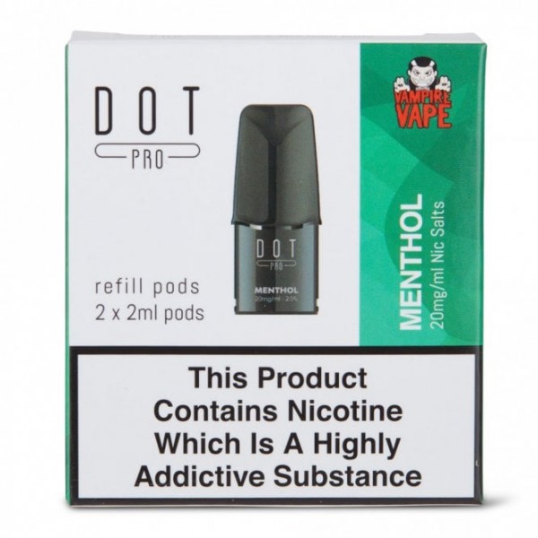 Menthol Nic Salts E Liquid Pods - Dot Pro Series (2 x 2ml)