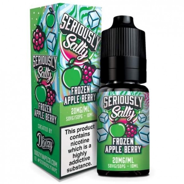 Frozen Apple Berry Nic Salt E Liquid - Seriously Salty (10ml)