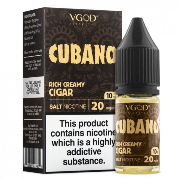 Cubano Nic Salt E Liquid (10ml)