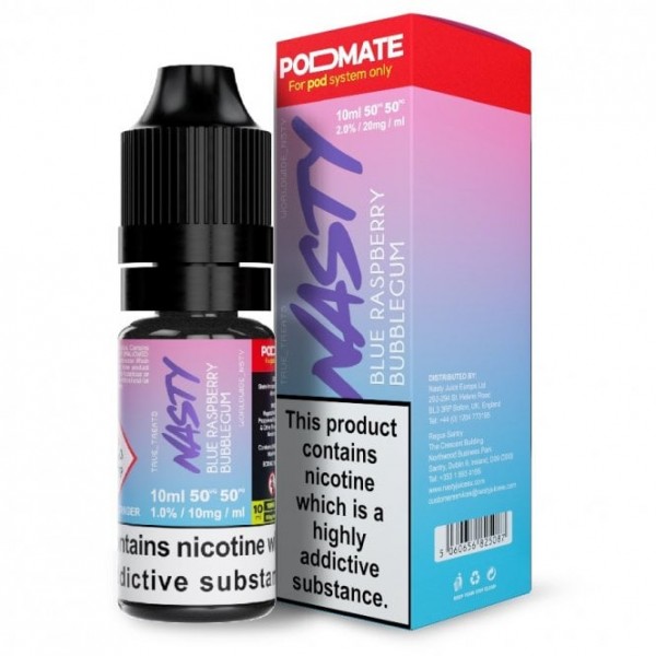 Blue Raspberry Bubblegum Nic Salt E Liquid - PodMate Series (10ml)