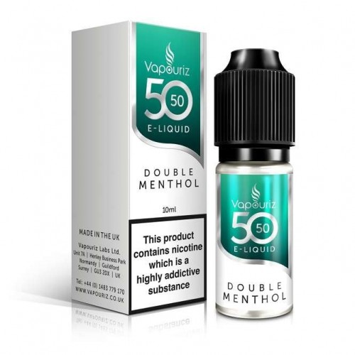 Double Menthol E Liquid - 50/50 Series (10ml)