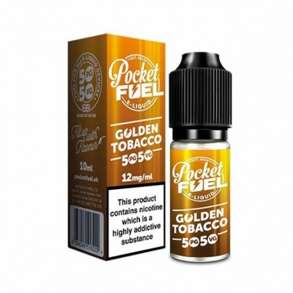 Golden Tobacco 50/50 E Liquid (10ml)