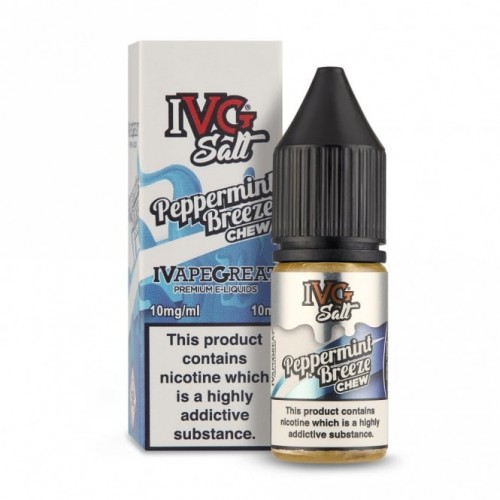 Peppermint Breeze Chew Nic Salts E Liquid (10...