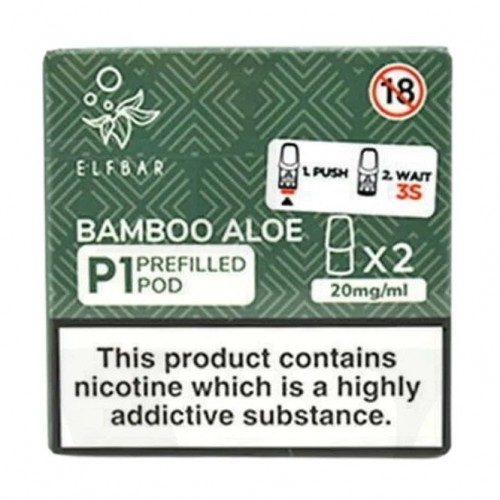 Bamboo Aloe P1 Nic Salt E Liquid Pods (2 x 2m...