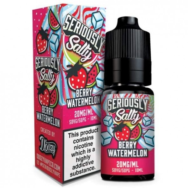 Berry Watermelon Nic Salt E Liquid - Seriously Salty (10ml)