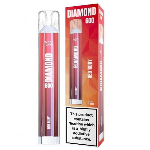 Red Ruby Disposable Vape Pen - Diamond 600 Se...