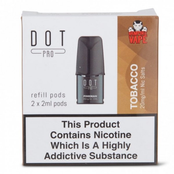 Tobacco Nic Salts E Liquid Pods - Dot Pro Series (2 x 2ml)