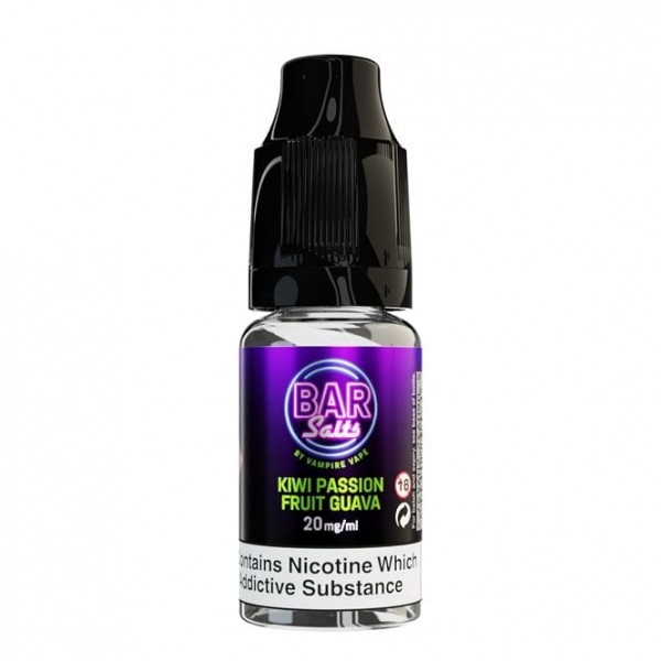 Kiwi Passion Fruit Guava Nic Salt E Liquid - Bar Salts Series (10ml)