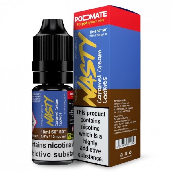 Caramel Cream Cookies Nic Salt E Liquid - PodMate Series (10ml)