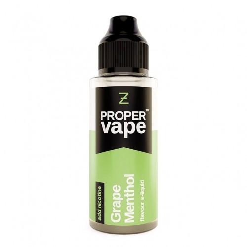 Grape Menthol E-Liquid - Proper Vape (100ml S...