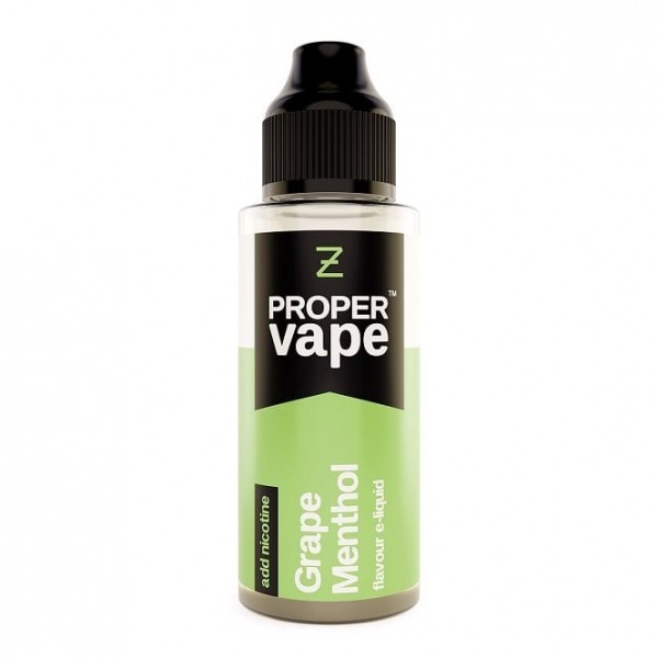 Grape Menthol E-Liquid - Proper Vape (100ml Shortfill)