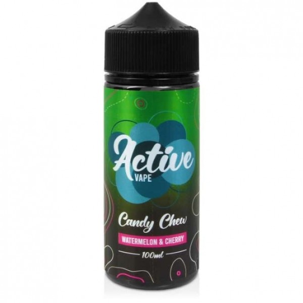 Watermelon and Cherry Chew E Liquid - Active Vapes Series (100ml Shortfill)