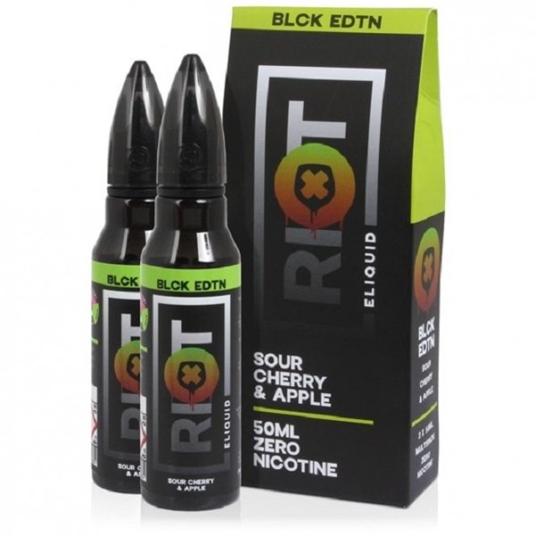 Sour Cherry & Apple E Liquid - Black Edition 100ml (2 x 50ml Shortfills)