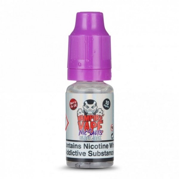 Black Jack Nic Salts E Liquid (10ml)