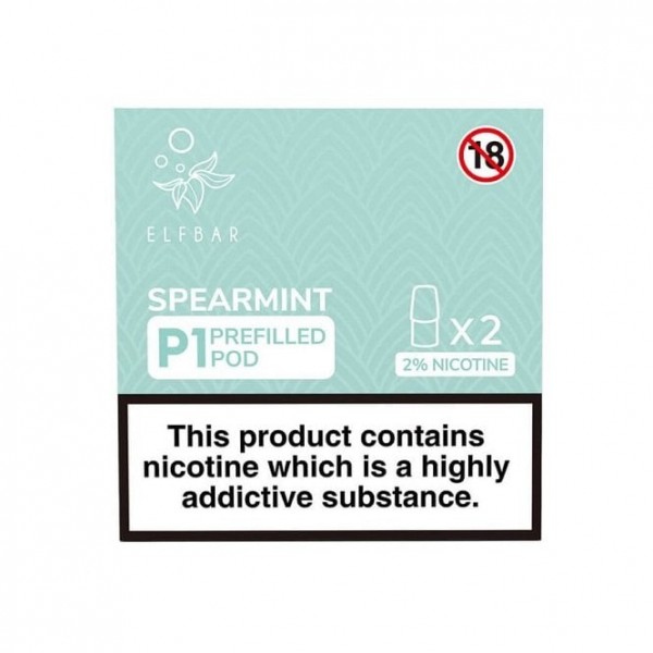 Spearmint Mate P1 Nic Salt E Liquid Pods (2 x 2ml)