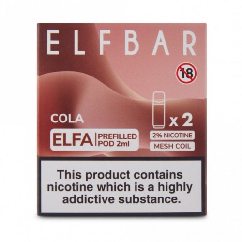 Cola Nic Salt E Liquid Pods - Elfa Series (2 ...