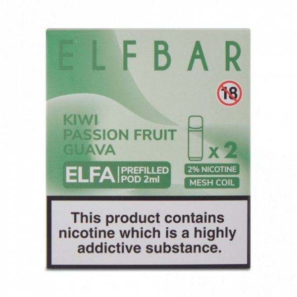 Kiwi Passion Fruit Guava Nic Salt E Liquid Pods - ...